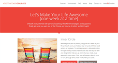Desktop Screenshot of kristincoachcourses.com